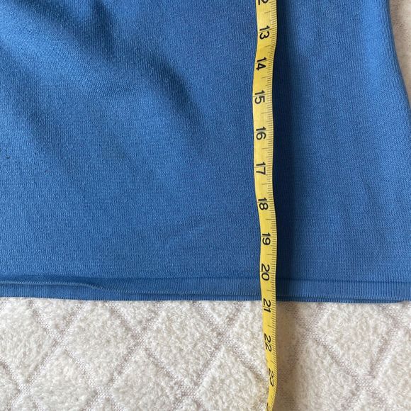 Women’s Turtleneck Sweater. Blue. Size Small. Paul Harris Design - Picture 8 of 10